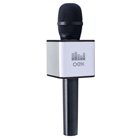 Microfone Oex Karaoke Voice Mk100 Bluetooth - Preto