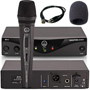 Microfone Sem Akg Pw Vset a 45 VOCAL Digital com Cabo + Espuma