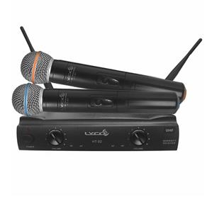 Microfone Sem Fio Duplo Lyco Uh02mm Mão Uhf Uh02