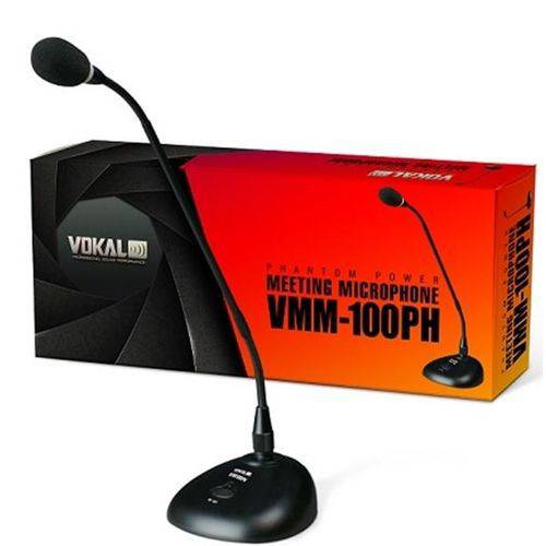 Microfone Vokal VMM 100PH de Mesa Condensador Phanton Power