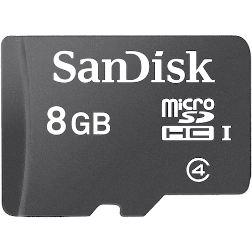 Microsd Sandisk 8Gb Classe 4