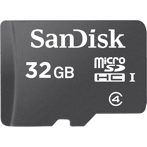 Microsd Sandisk 32Gb Classe 4