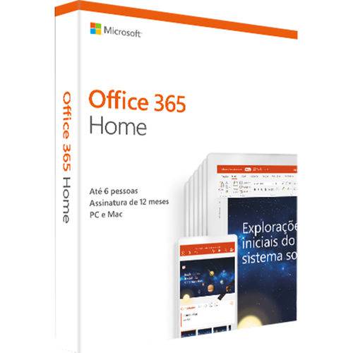 Tudo sobre 'Microsoft Office 365 Home - 2019: 6 Licenças 'PC, Mac, Android e IOS' + 1 TB de HD Virtual para Cada Licença'