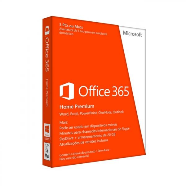Microsoft Office 365 Home - para Até 5 Computadores (PC ou Mac) e 5 Tablets
