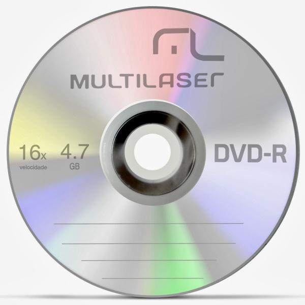 Mídia DVD-R 16X 50 Unidades Shrink DV061 - Multilaser - Multilaser