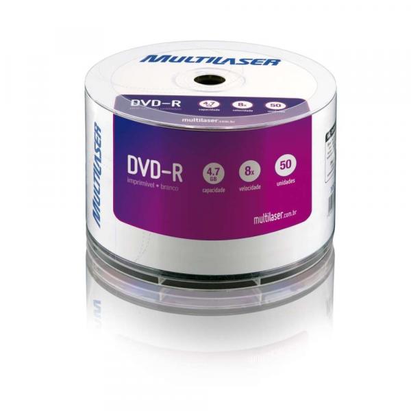 Mídia DVD-R Printable 8X 4.7GB DV052 - Multilaser