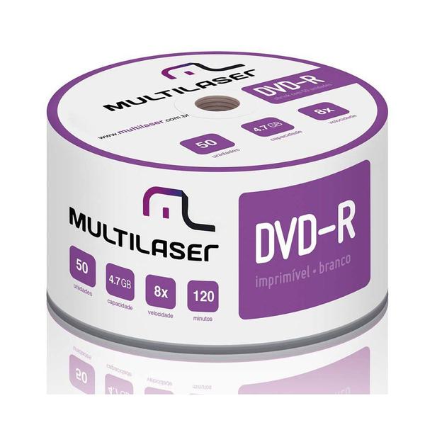Mídia Multilaser Dvd-R Printable 08X 4.7 Gb Multilaser - DV052