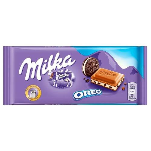 Milka Oreo - Chocolate ao Leite com Oreo Importado 100g