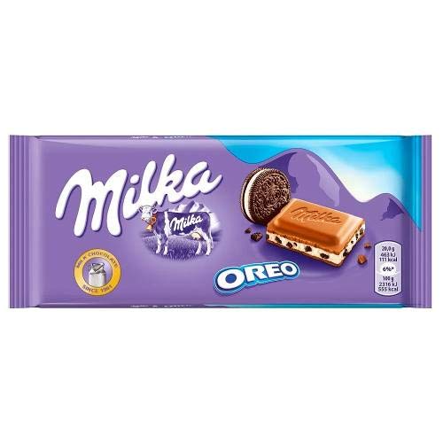 Milka Oreo - Chocolate ao Leite com Oreo Importado 100g