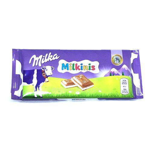 Milkinis Chocolate ao Leite Milka com Recheio de Leite 100g