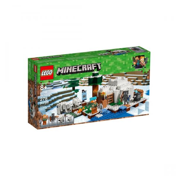 Minecraft Lego o Iglu Polar 278 Peças - 21142
