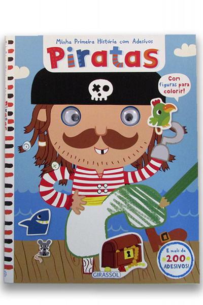 Minha Primeira História com Adesivos - Piratas - Girassol