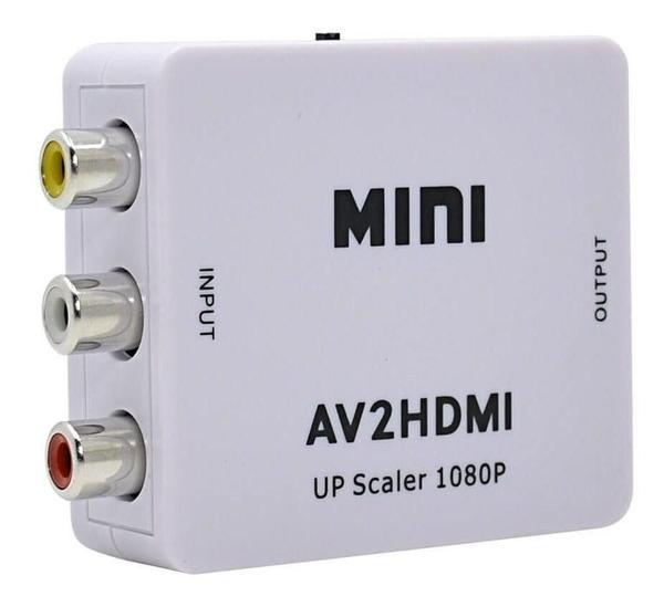 Mini Adaptador Conversor 2av para Hdmi