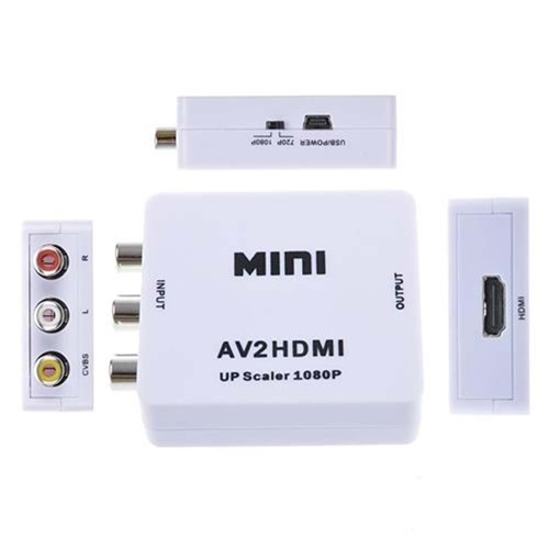 Mini Adaptador Conversor de Hdmi para Video Composto 3 Rca Av - M6628