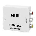 Mini Adaptador Conversor Hdmi para Av 3 Rca