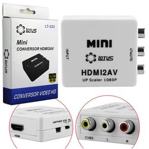 Mini Adaptador Conversor Hdmi para Video Composto Rca Av