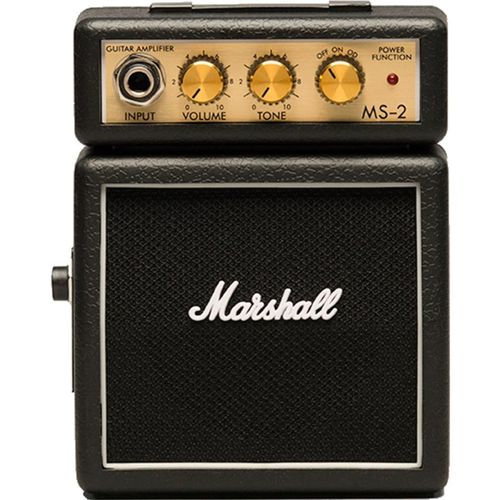 Mini Amplificador de Guitarra Marshall MS-2R 127V Preto Portátil