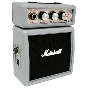 Mini Amplificador Marshall Ms-2J Cinza Micro Combo