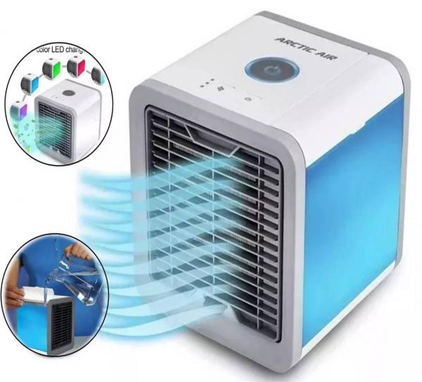 Tudo sobre 'Mini Ar Condicionado Climatizador Ventilador de Ar Portátil Colorida Cool Down Original - Tomate'
