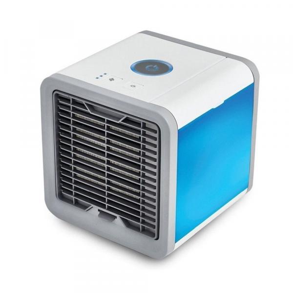 Mini Ar Condicionado Climatizador Ventilador Umidificador de Ar Portátil Colorida Cool Down Original - Tomate