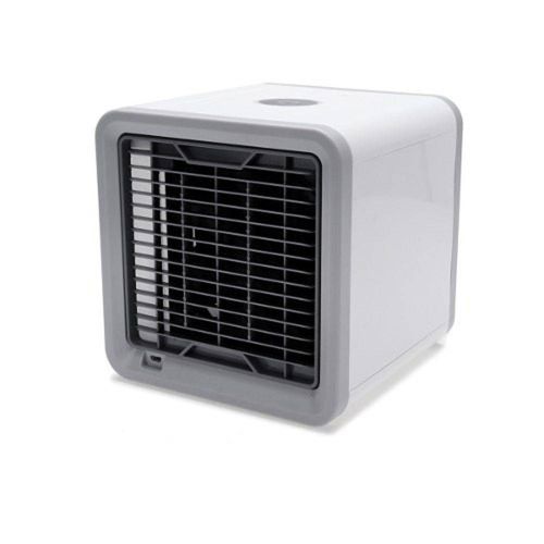 Mini Ar Condicionado Ventilador Portátil com Lâmpada Colorida Usb - Branco