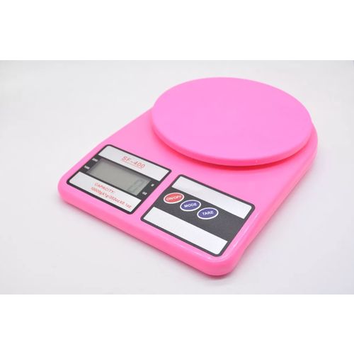 Mini Balança Digital de Precisão 1g a 10kg Cozinha Rosa