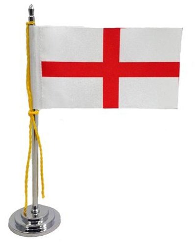 Mini Bandeira de Mesa da Inglaterra 15 Cm Poliéster