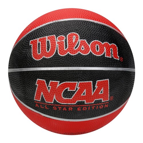Mini Bola de Basquete Wilson NCAA Vermelha