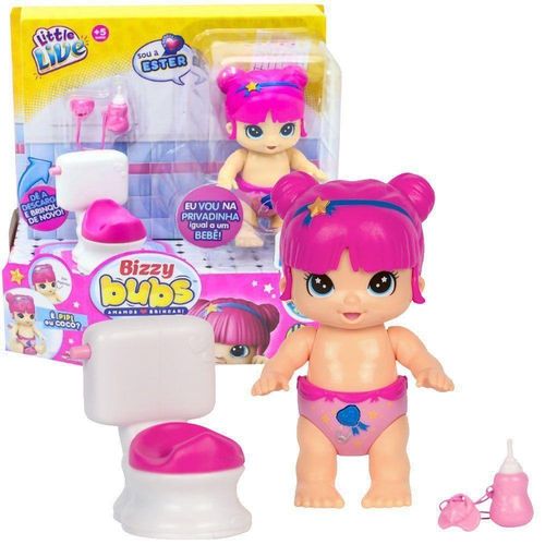 Tudo sobre 'Mini Boneca Bizzy Bubs Ester - Privadinha Playset - Little Live - Dtc'