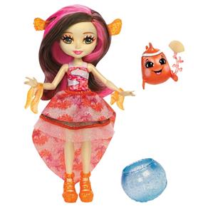 Mini Boneca - Enchantimals Water - Conjunto Boneca e Bicho - Clarita Clownfish - Mattel