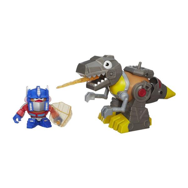 Mini Boneco Mr. Potato Head - Transformers 4 - Optimus Prime e Grimlock - Hasbro