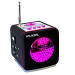 Mini Caixa de Som Portatil Ws-909rl Roxo