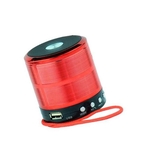 Mini Caixa De Som Speaker Com Bluetooth E Usb - Vermelha