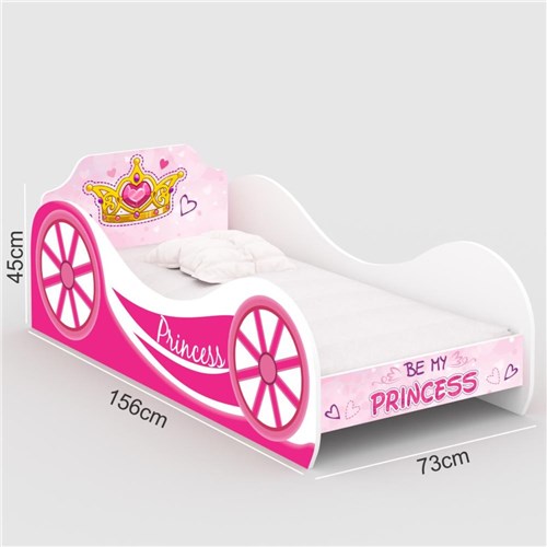 Mini Cama Carruagem Princess Infantil - Rpm Móveis