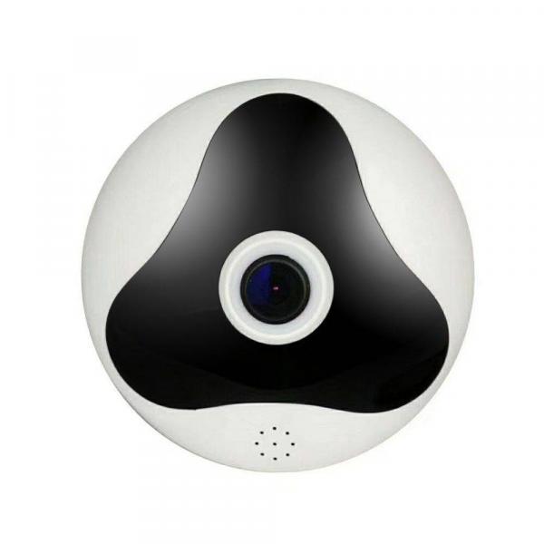 Mini Câmera Panorâmica Fish Eye 360º Wifi IP HD 1920x1080 com Áudio Bidirecional - Exbom