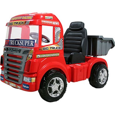 Mini Caminhão Elétrico - Big Truck Vermelho - Magic Toys