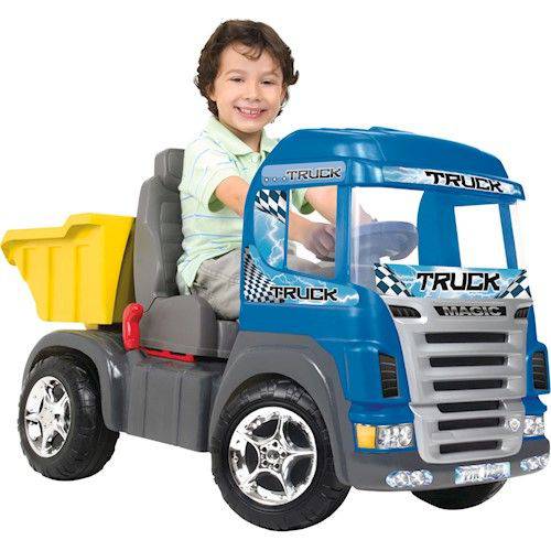 Mini Caminhão Pedal Infantil Magic Toys Big Truck - Azul
