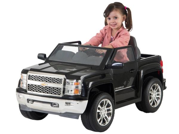 Tudo sobre 'Mini Carro Elétrico Infantil Pickup Chevy - Silverado com Controle Remoto Emite Sons Biemme'