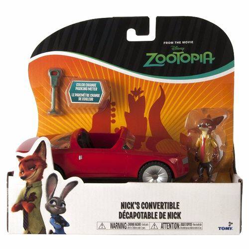 Tudo sobre 'Mini Carro Zootopia Conversivel Vermelho - Sunny Brinquedos'