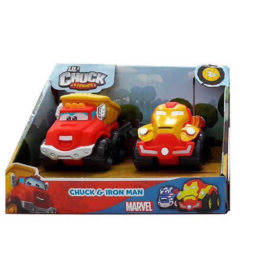 Mini Carros Chuck And Friends Chuck e Iron Man - Edimagic
