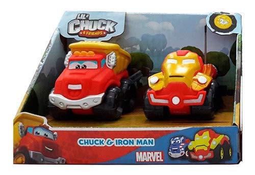 Mini Carros Chuck And Friends Chuck e Iron Man - Edimagic