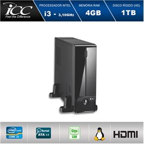 Mini Computador ICC SL2342S Intel Core I3 3.10 Ghz 4gb HD 1TB HDMI FULL HD