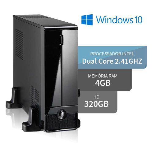 Mini Computador Intel Dualcore 4gb Hd 320gb Hdmi Windows 10 3green Triumph Business Desktop
