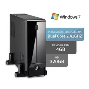 Mini Computador Intel Dualcore 4Gb Hd 320Gb Hdmi Windows 7 3Green Triumph Business Desktop