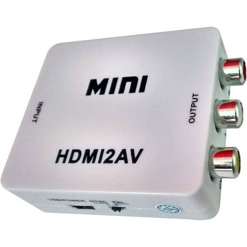 Tudo sobre 'Mini Conversor Adaptador HDMI para RCA Áudio e Vídeo'