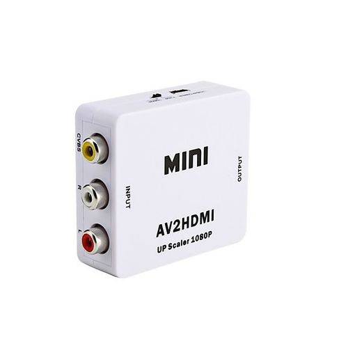 Mini Conversor Adaptador Rca para Hdmi 720p 1080p AV2HDMI
