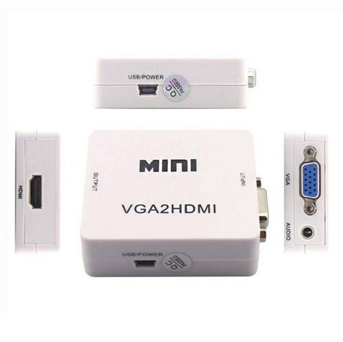 Mini Conversor HD Vídeo Vga X Hdmi Vga2hdmi ( Vga para Hdmi) - S/m