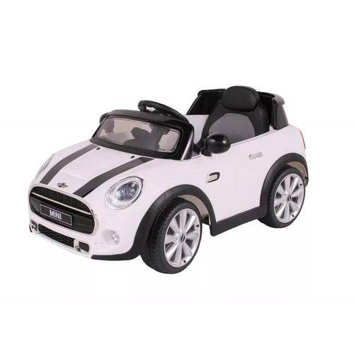 Mini Cooper Carro Elétrico Infantil Controle Remoto Rosa