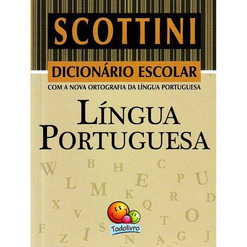 Mini Dicionario Escolar Scottini-Lingua Portuguesa