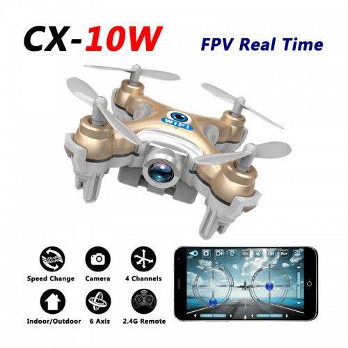 Mini Drone Cheerson Cx10w com Camera HD Fpv Wifi
